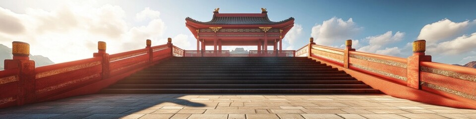 Fototapeta premium red carpet bridge