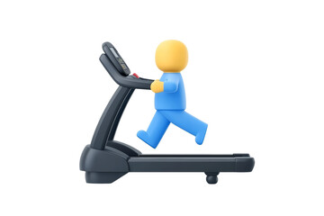 Person Running on Treadmill in Gym Environment