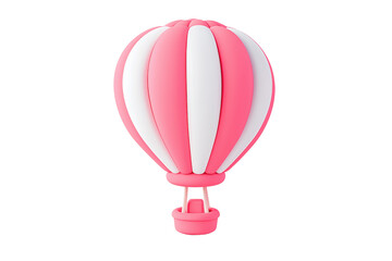 Colorful Hot Air Balloon in 3D Design