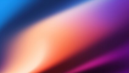 Modern Abstract Gradient Background in Soft Blue, Orange, and Purple with Blur Effect, Creating a Smooth and Calming Atmosphere - Perfect for Presentations, Branding, or Web Design.
