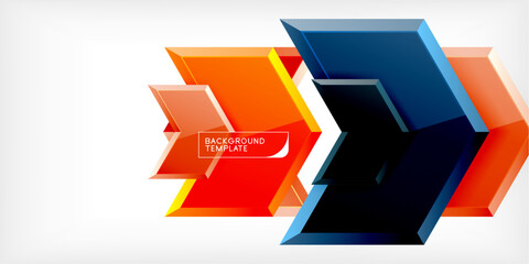 Technology dynamic arrow geometric background. Vector Illustration For Wallpaper, Banner, Background, Card, Book Illustration, landing page