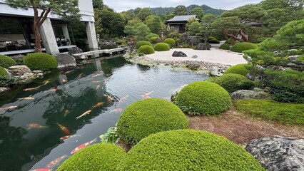 Obraz premium japanese garden pond