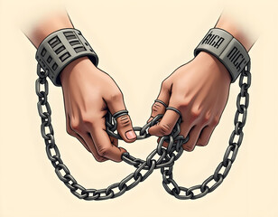 International Day for the Abolition of Slavery Illustration Design