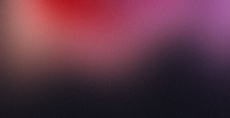 Red pink orange grainy gradient background noise texture blurred dark light header backdrop poster banner design.smooth vibrant color flow shaped