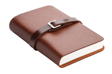 Elegant Brown Leather Journal with Closure Strap