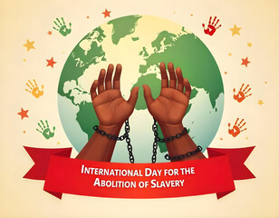 International Day for the Abolition of Slavery Illustration Design