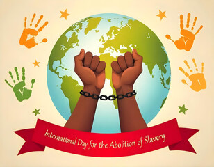 International Day for the Abolition of Slavery Illustration Design