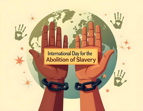 International Day for the Abolition of Slavery Illustration Design - Powered by Adobe