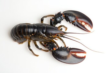 Fresh Lobster on White Background