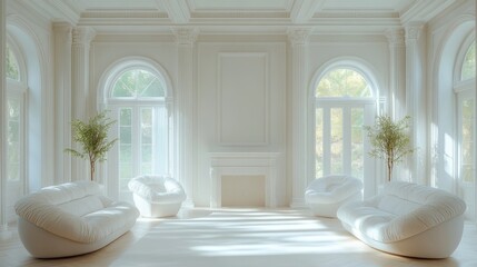white interior