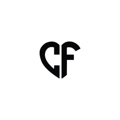 CF monogram logo design letter text name symbol monochrome logotype alphabet character simple logo