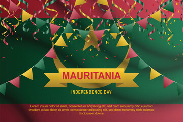 Mauritania Independence Day background.