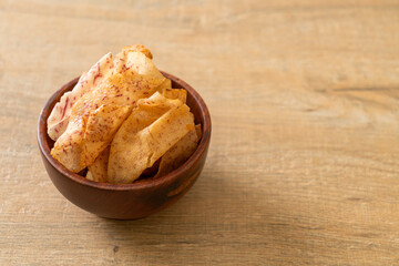 Taro Chips - fried or baked sliced taro