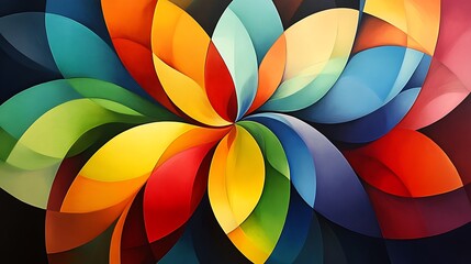Fototapeta premium Colorful abstract art inspires creativity