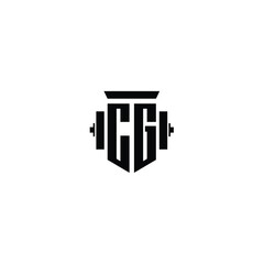 CG monogram logo design letter text name symbol monochrome logotype alphabet character simple logo