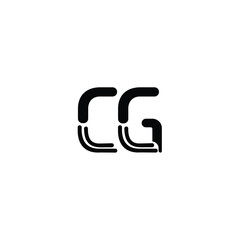 CG monogram logo design letter text name symbol monochrome logotype alphabet character simple logo