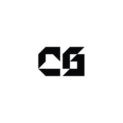 CG monogram logo design letter text name symbol monochrome logotype alphabet character simple logo