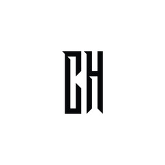 CH monogram logo design letter text name symbol monochrome logotype alphabet character simple logo