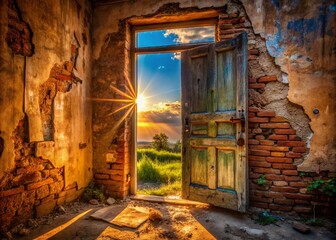 Urban decay's allure: Doors and windows whisper forgotten tales.