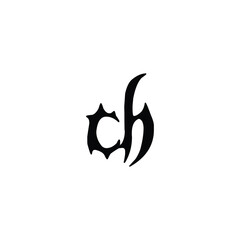 CH monogram logo design letter text name symbol monochrome logotype alphabet character simple logo