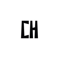 CH monogram logo design letter text name symbol monochrome logotype alphabet character simple logo