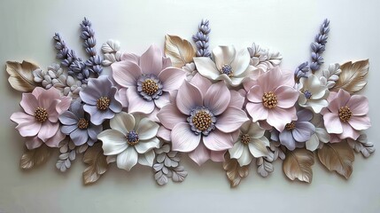 Obraz premium Ultra Realistic Floral Composition with Vibrant Colors