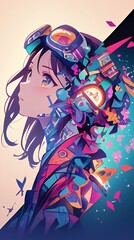 アニメスタイル 　japanese anime style