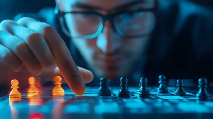 Strategically play chess to enhance skills