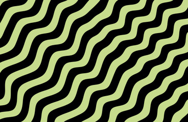 Abstract seamless green wave pattern background