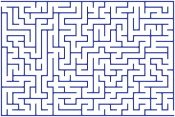 Seamless geometric vector maze pattern illustration for puzzle game backgrounds and design