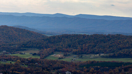 autumn landscape in the mountains