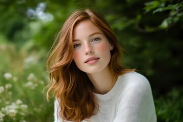 Naklejka premium Capture natural beauty in portrait photography
