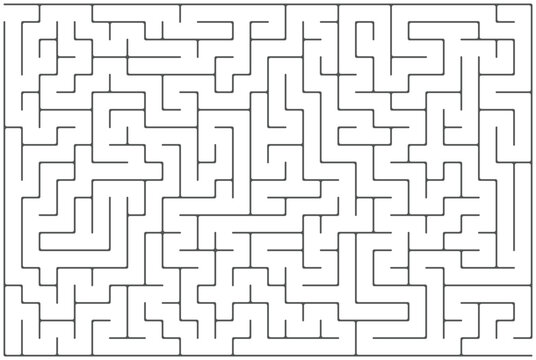 Seamless geometric maze pattern illustration, a vector labyrinth design for wallpaper and puzzle backgrounds