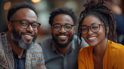family happily chatting with an insurance agent at home, peace of mind and future planning