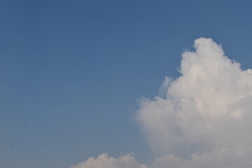 Sky Background. Blue sky and white clouds. Daytime sky