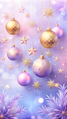 Fototapeta premium christmas background with balls