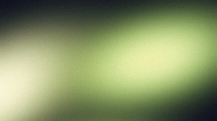 Noise texture grainy background, green black abstract glowing vibrant color gradient shape, dark retro banner poster header backdrop design
