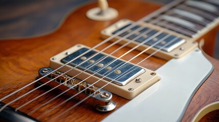 Obraz premium Explore the intricate design and craftsmanship of an iconic electric guitar