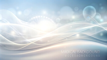 with blurred medical element wave abstract background