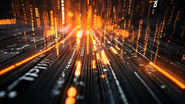 gold digital high technology idea for data mining concept