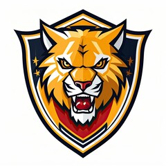 Obraz premium High Quality Editable Team Logo and Sports Emblem with Fierce Athletic Mascot for Championship Branding, Community Sports, and Global Merchandise