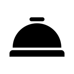 bell food icon solid vector design in trendy style