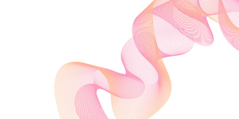 Abstract multicolor gradient wave lines vector background, twisted curve lines and blend effect, frequency sound wave lines, 3d contour line patterned background illustration.	