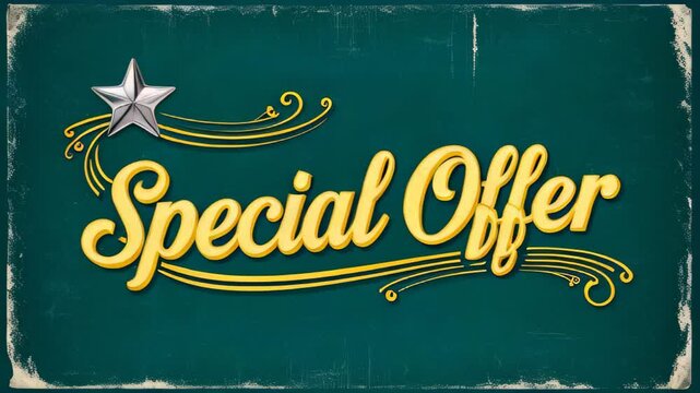 Special offer sticker. Marketing promotion