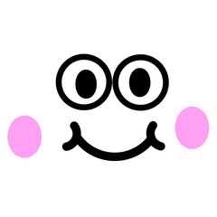 Obraz premium Cute Emoticon, Face Emoticon