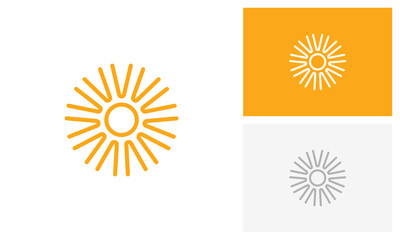Sun logo design
