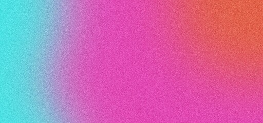bstract Color Gradient Noise Texture with Cyan, Orange, and Pink