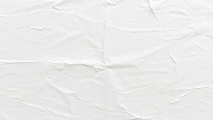 Obraz premium White creased poster texture with visible wrinkles and folds, perfect for adding a distressed or vintage look to designs, vintage, surface, creased
