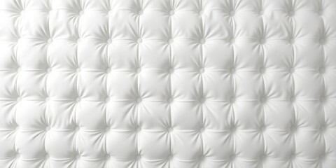 White padded upholstery texture with seamless vector pattern for interior decor, furniture, cushions, bedding, white, upholstery, seamless