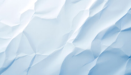Crumpled White Paper Texture for Backgrounds and Graphic Design